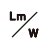 Světelný výkon Lm/W